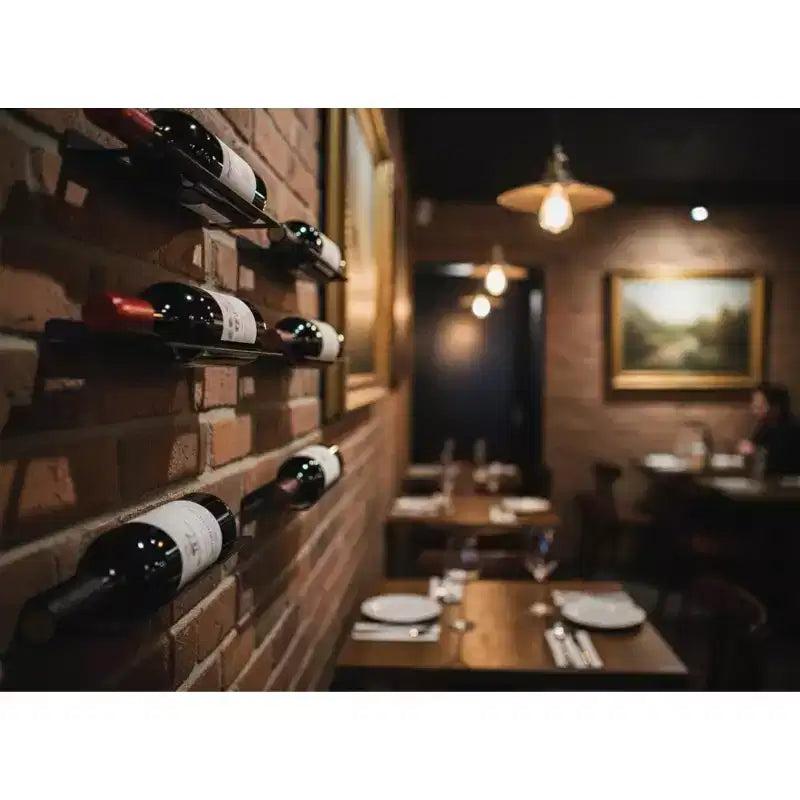 Wall Mounted Metal Wine Rack  Single Bottle Holder, 13.4 x 3.3 (34 x 8.5 cm)  1 Piece