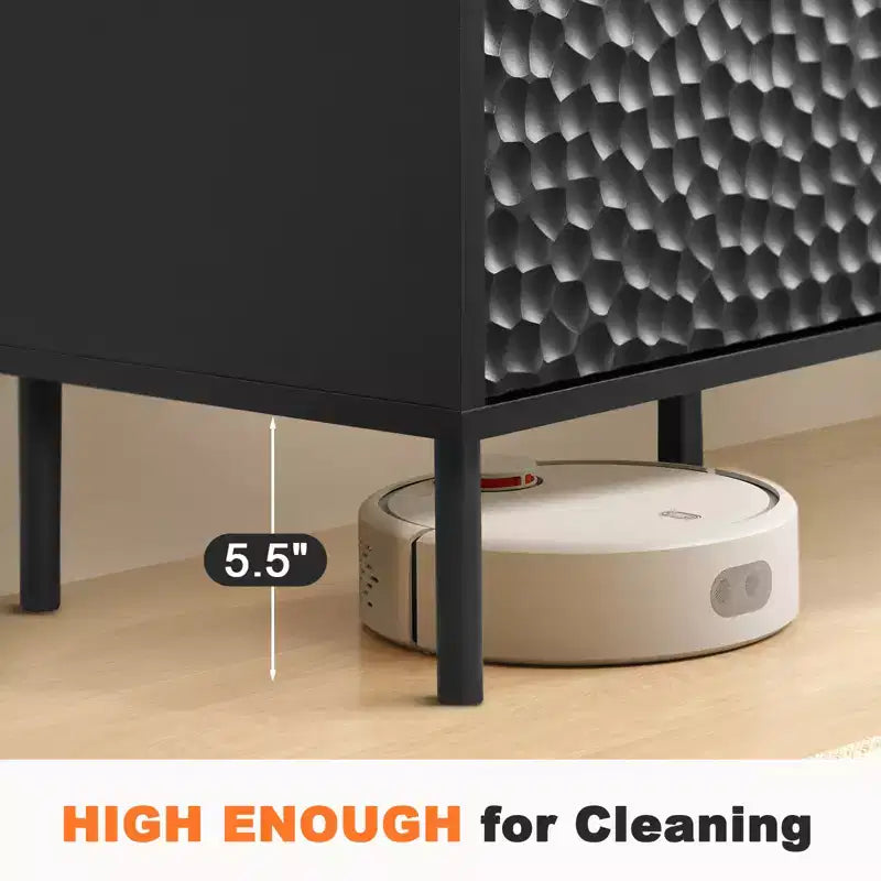Credenza marrone metà secolo, mobile contenitore a 4 ante, montaggio per 1 persona