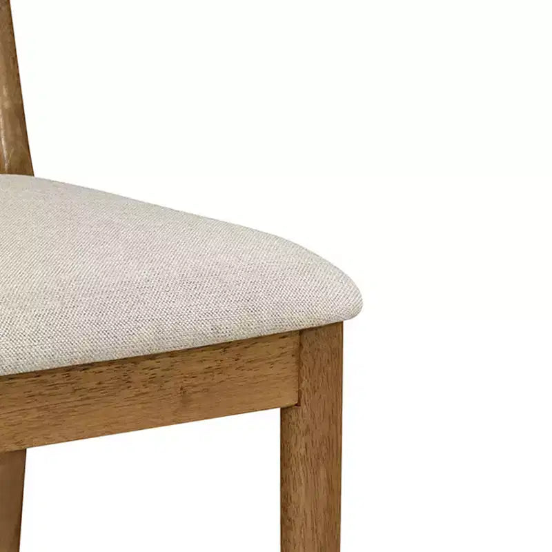 Sgabello da bancone imbottito beige/antracite e noce con schienale in corda, set da 4