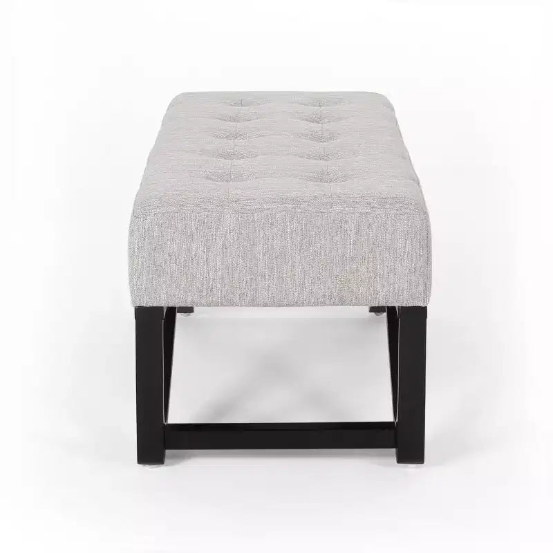 Panca Pouf Rettangolare Imbottita – Beige / Azzurro / Grigio Chiaro / Blu Navy, 1 Posto