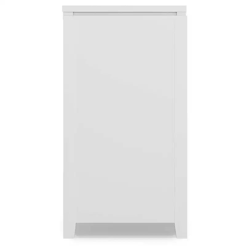 Credenza a 3 ante e 3 cassetti marrone sella/bianco medio