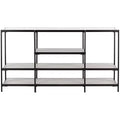 Petra 3 Tier Console Table - CNS6204A - Beige/Black - Safavieh