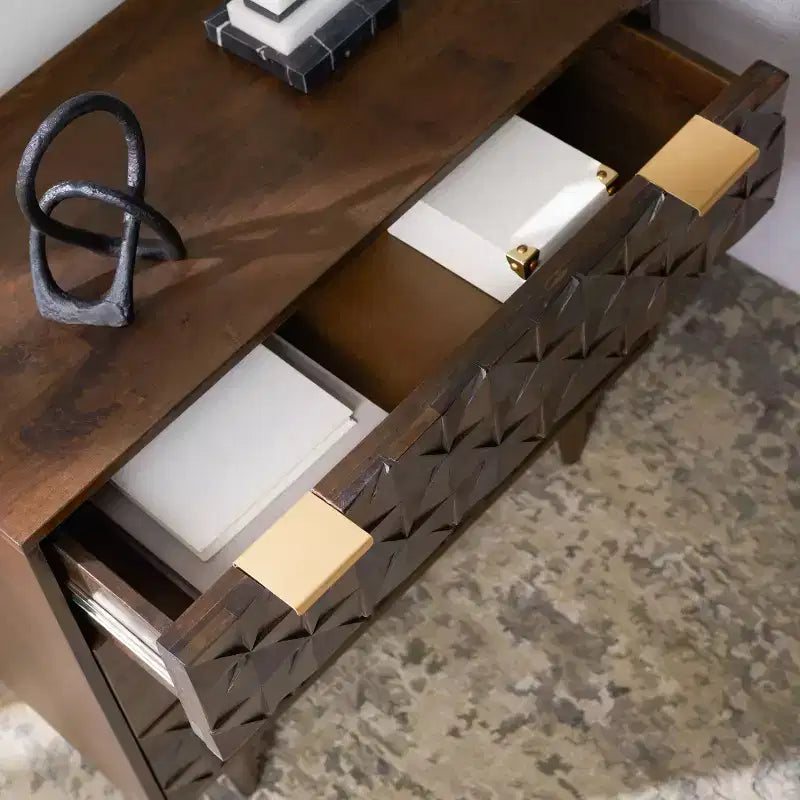 Cassettiera Noce a 3 Cassetti – Assemblaggio per 1 Persona